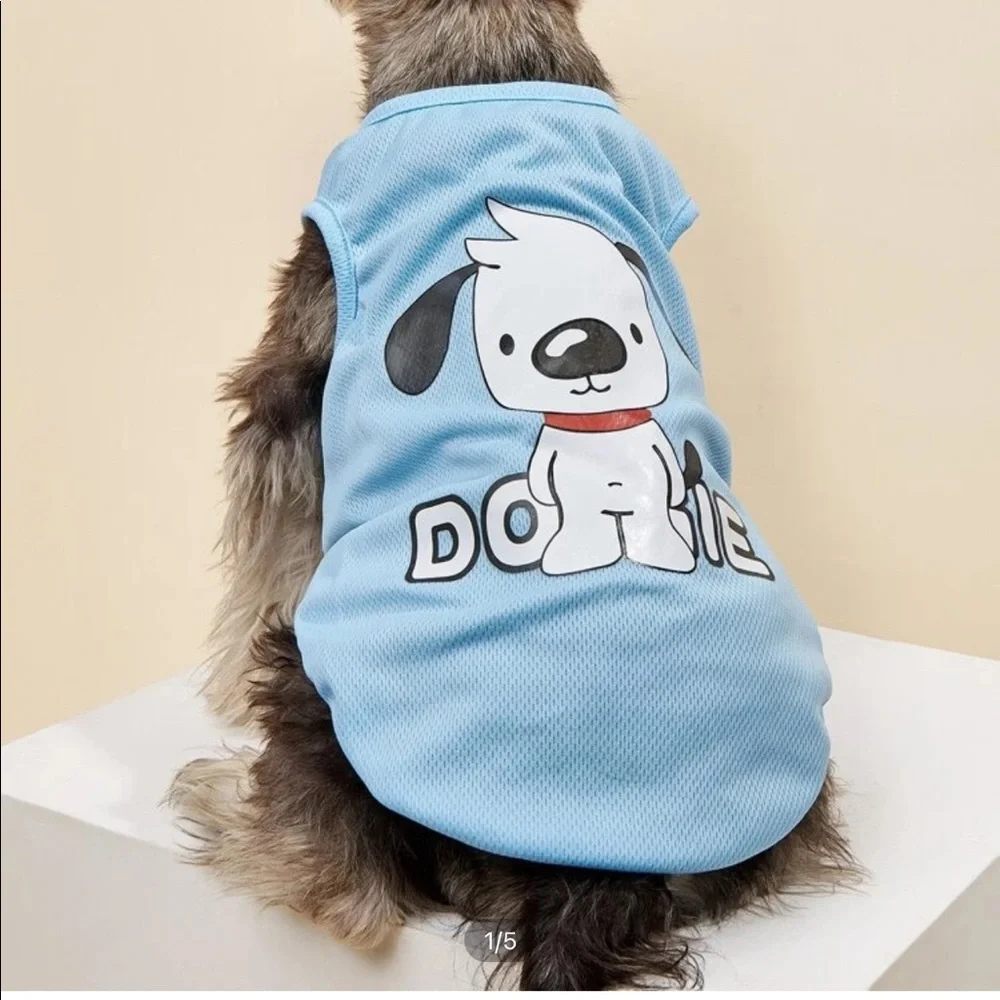 Cartoon Dog Print Pet Tank